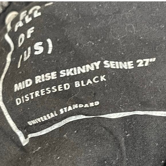 Universal Standard • Seine Mid Rise Black Jeans 27" - Picture 7 of 8